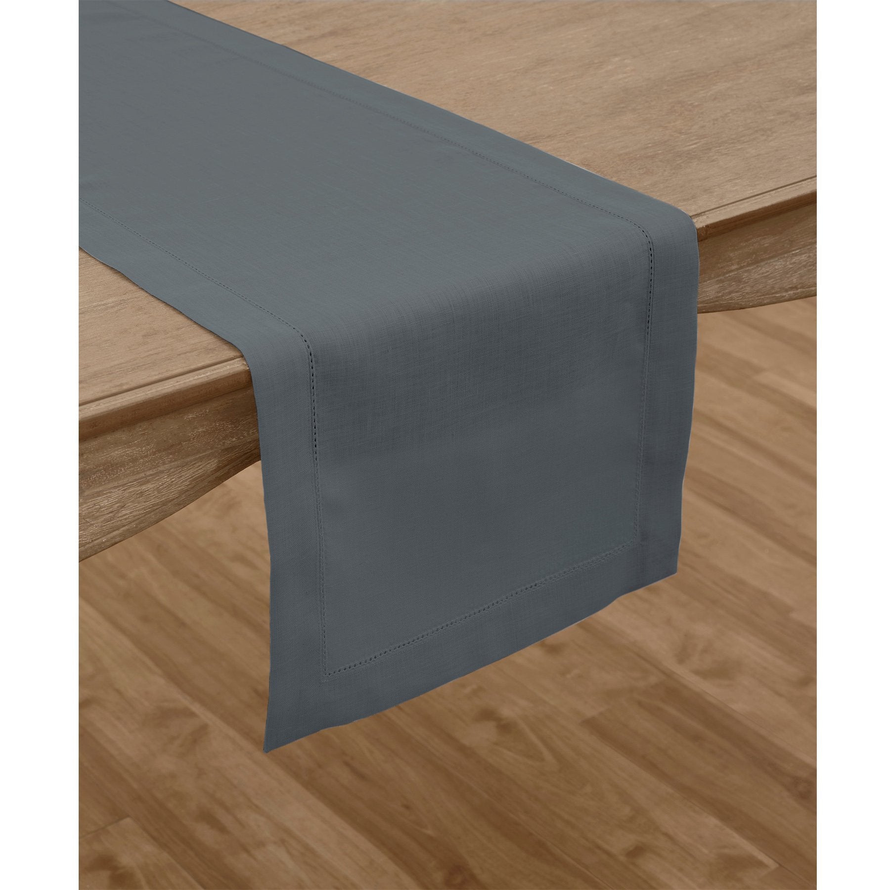 Elegant Classic Hemstitch Table Runner - Premium Linen Dining Decor for Weddings, Parties & Home Styling