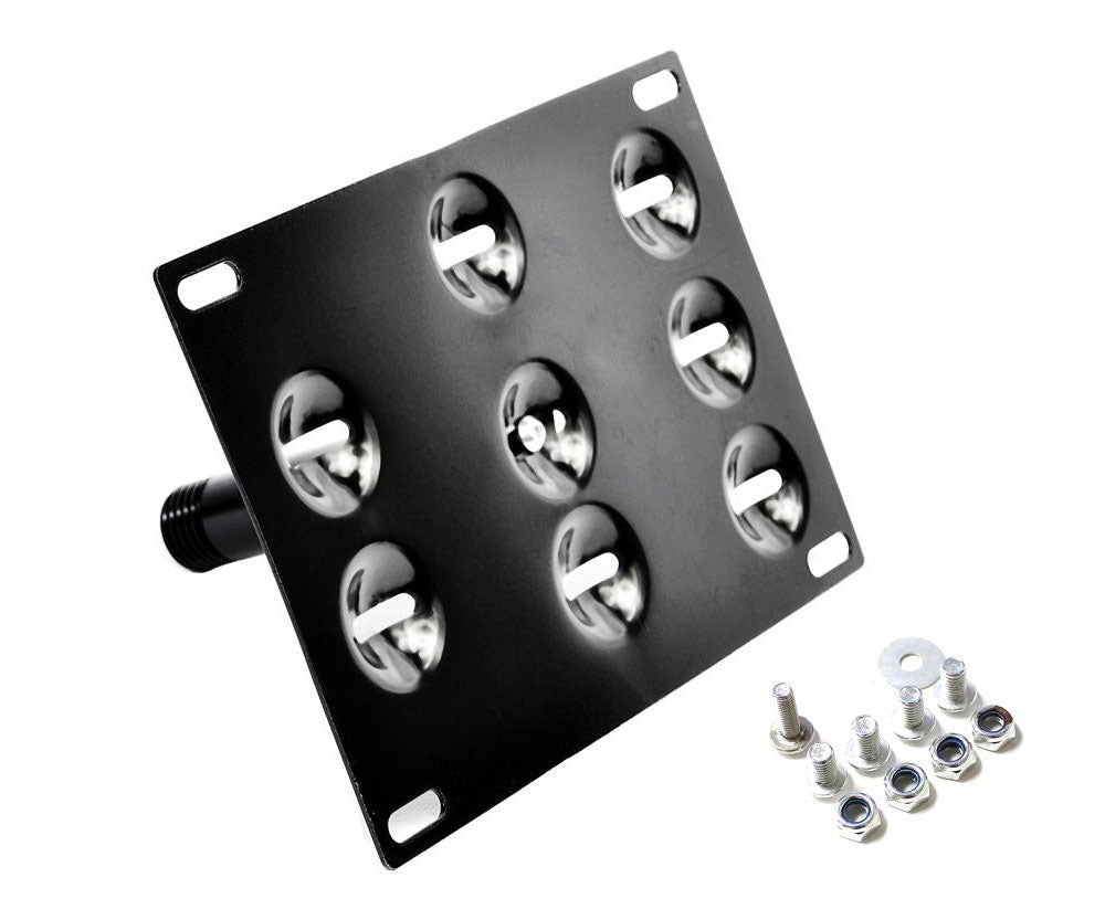 17-Up Gen2 Chevy Cruze Front Bumper Tow Hook License Plate Bracket Adapter - Universal Fit, Easy Installation - Perfect for Car Shows, Off-Roading & Custom Vehicle Styling