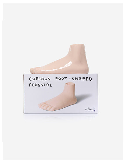 DAVID SHRIGLEY A CURIOUS FOOT SCULPTURE - Unique Art Decor for Home & Office - Modern Abstract Figurine for Living Room, Gallery Display or Gift Idea