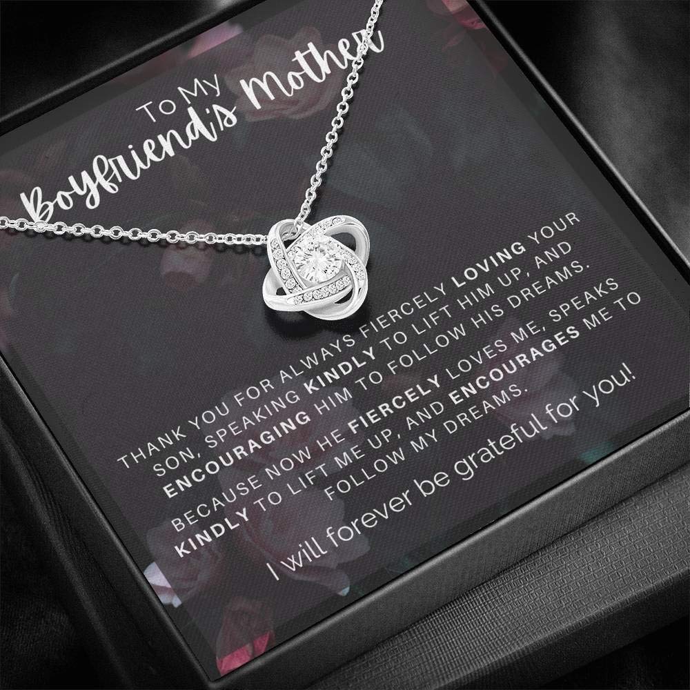 Elegant Heart Pendant Necklace for Boyfriend's Mom - Gift Box Included | Perfect for Mother's Day, Birthday & Anniversary Gifts