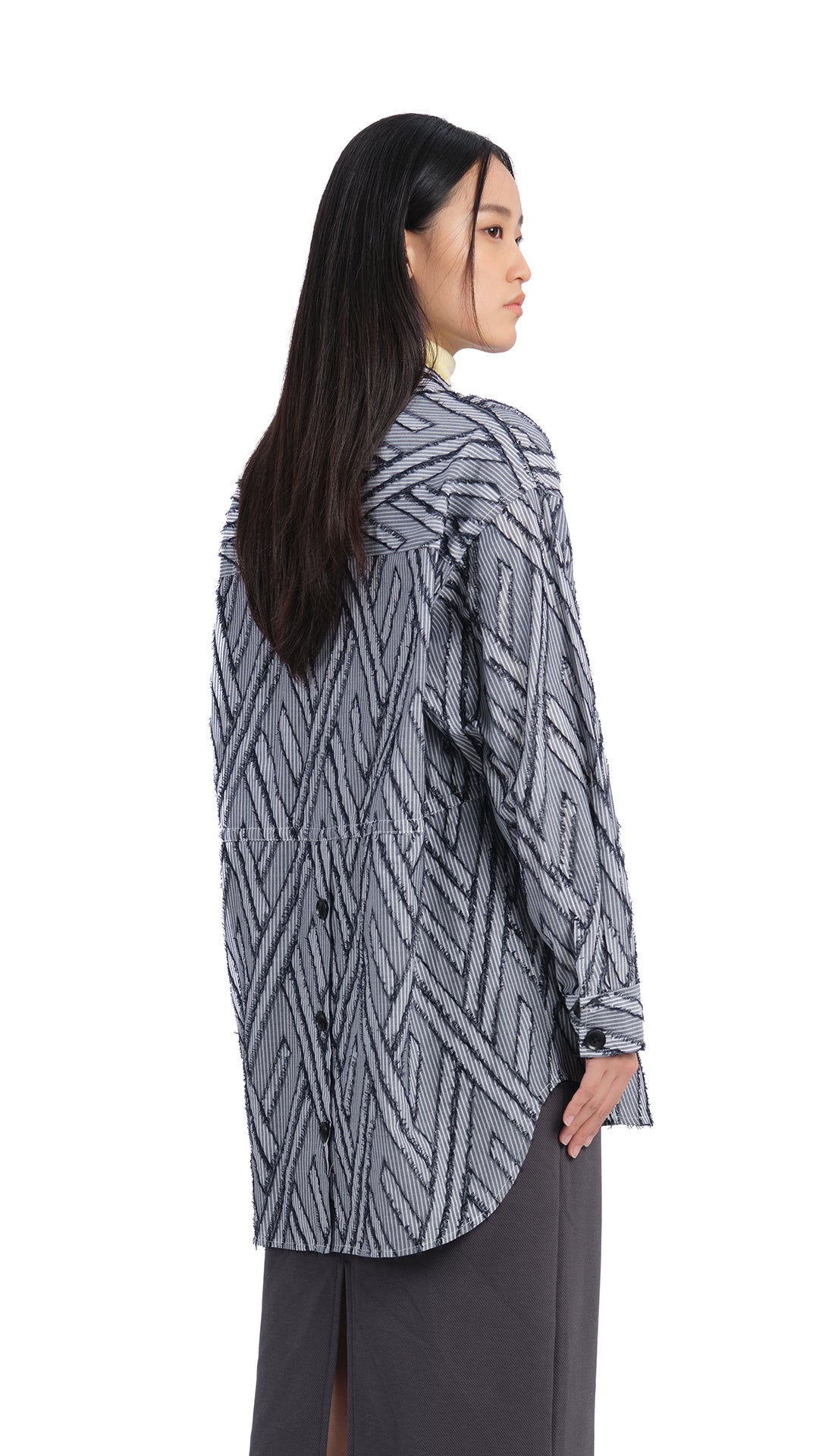 Stylish Dyed Cotton Cut Jacquard Shacket for Women | Trendy Overshirt for Fall & Winter | Perfect for Layering, Casual Outfits & Outdoor Adventures