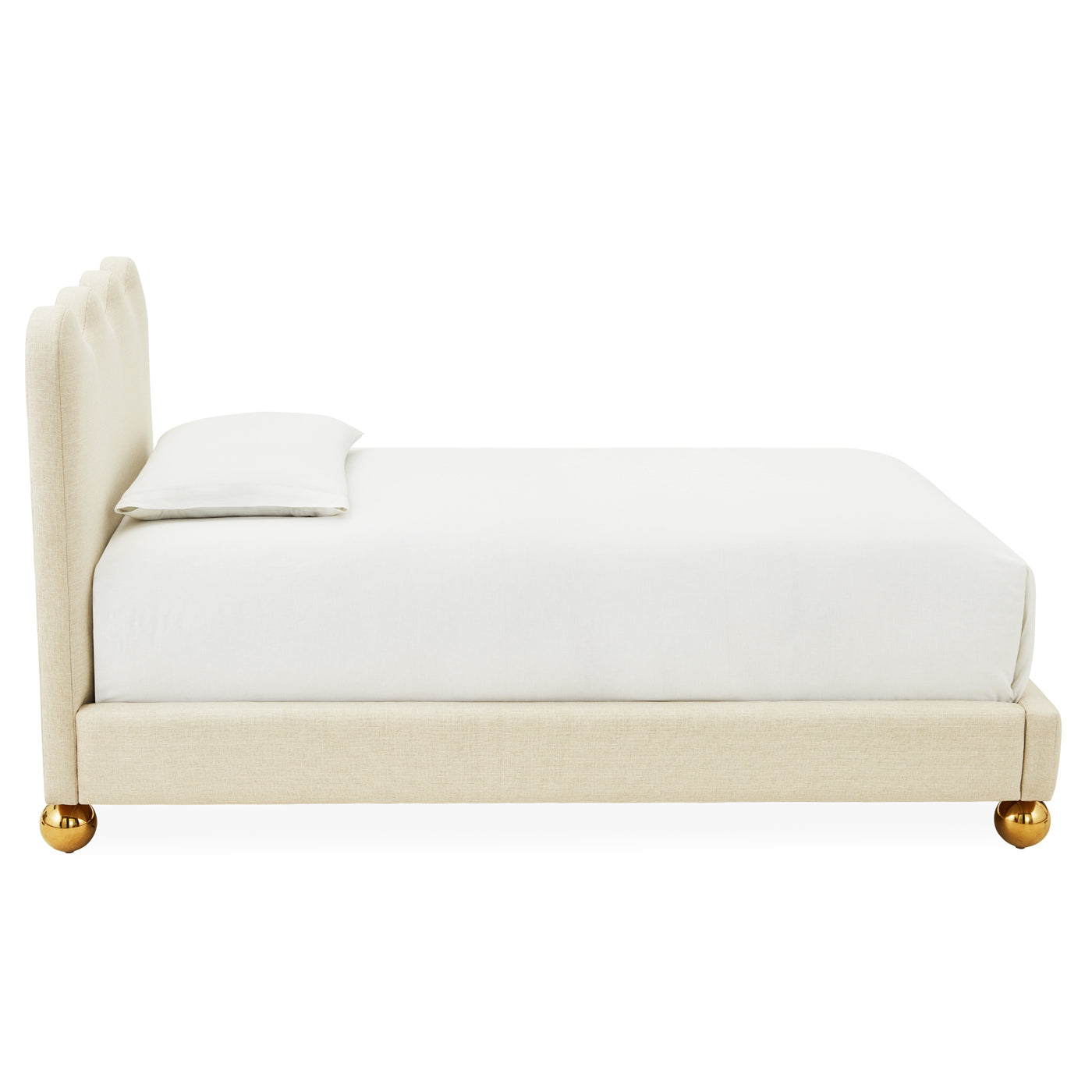 Ripple Twin Bed Frame - Modern Wooden Twin Size Bed for Kids & Teens - Perfect for Bedrooms, Dorms & Guest Rooms
