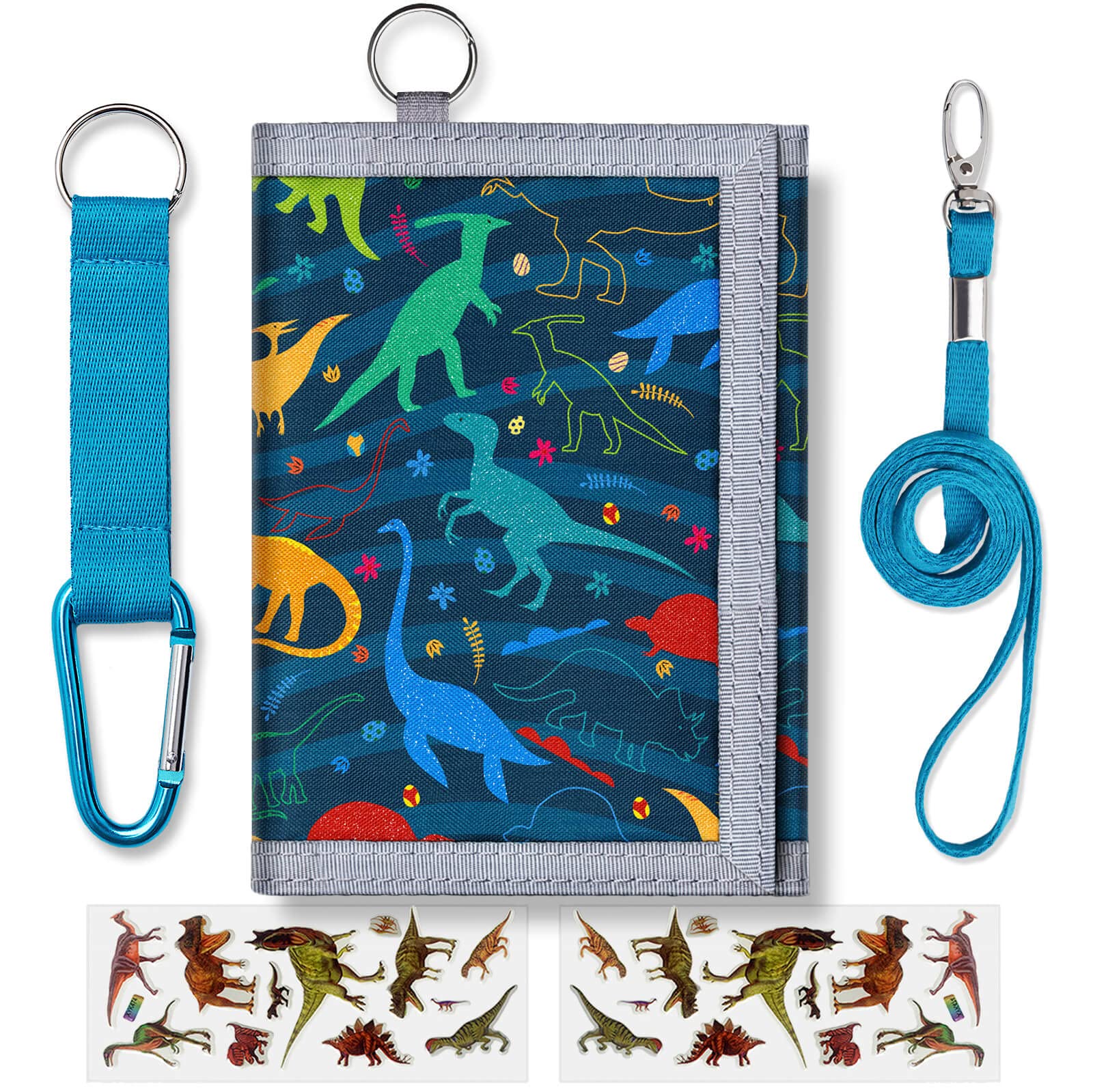 TATAANTY Kids Wallet for Boys & Girls Ages 3-12 - Trifold Wallet with Zipper Coin Pocket - Cute Small Wallet for Toddlers & Children - Perfect for School, Allowance & Shopping Trips