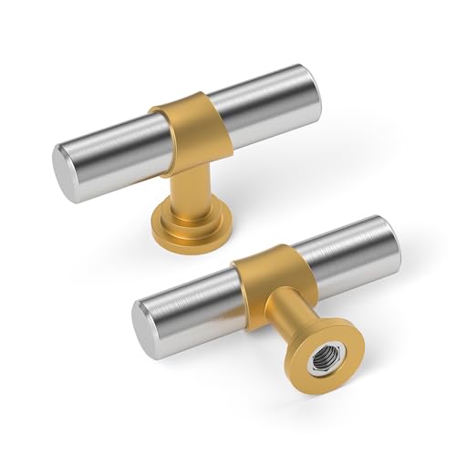 Brushed Nickel & Matte Gold