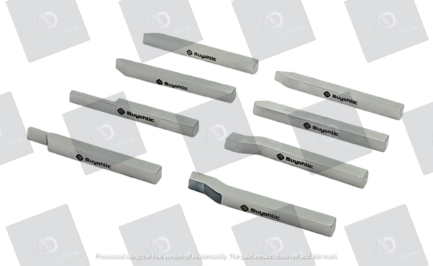 High-Speed Steel (HSS) Lathe Form Tool Set - Hardened & Ground M2 Grade for Turning, Threading, Parting (12x12x100mm Shank) - Perfect for Metalworking, DIY Projects, and Professional Machining