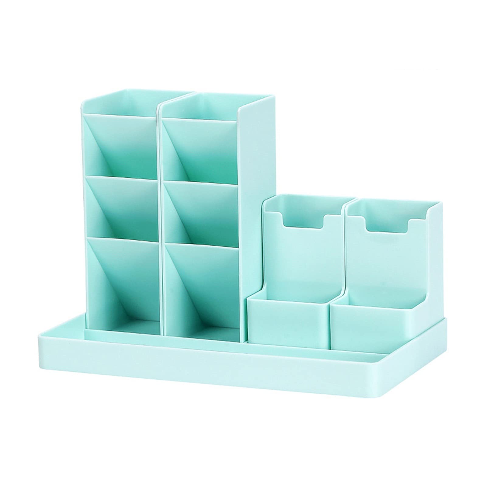 Large Capacity Cute Green Pencil Holder - Desk Organizer Pen Storage Box for School, Office & Home Use - Perfect for Organizing Pens, Markers, Scissors & Art Supplies on Your Desktop