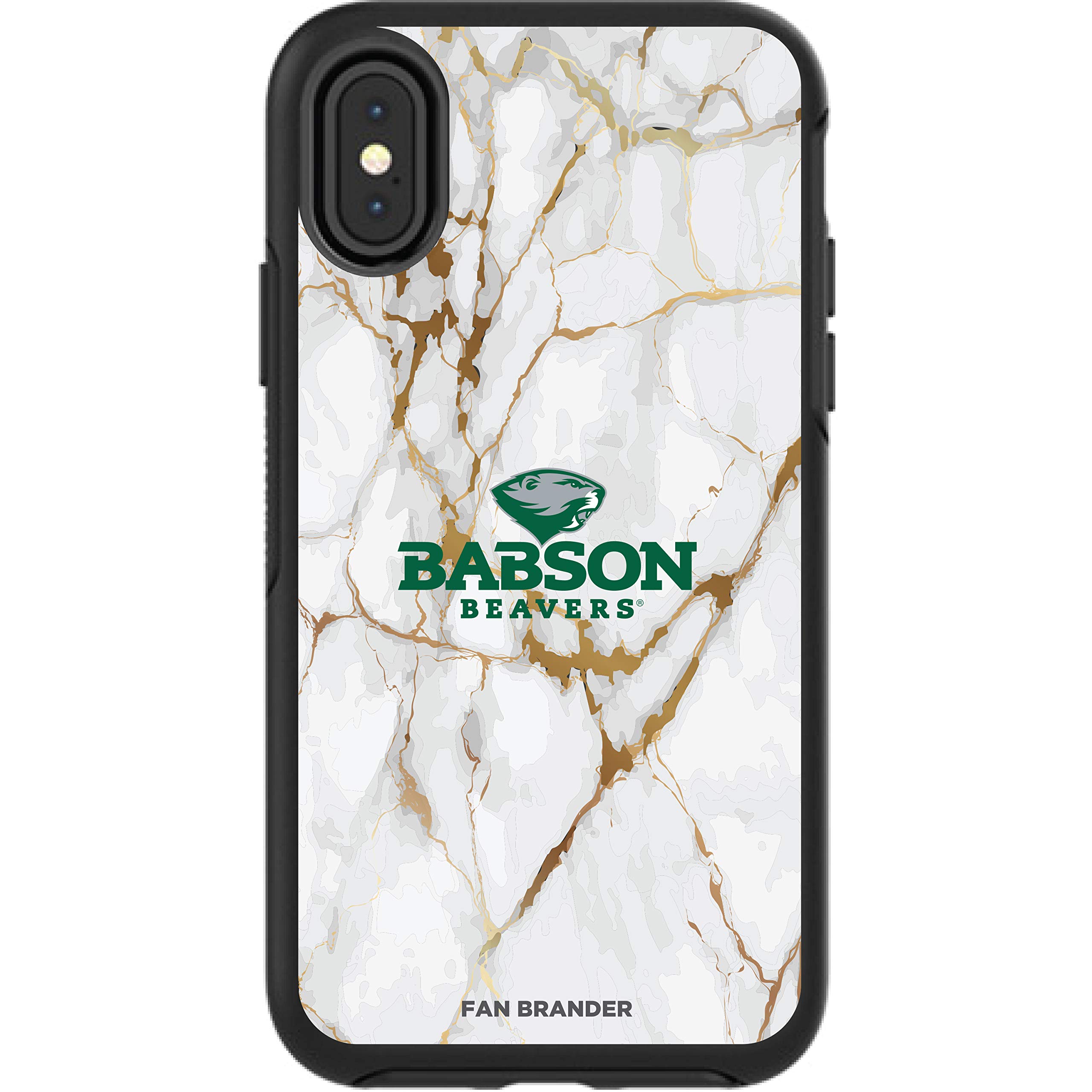 NCAA OtterBox Symmetry iPhone Case - White Marble Design for Apple iPhone | Durable Protection for Daily Use