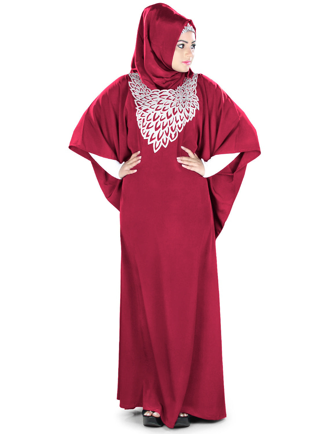 Stylish Aimen Kaftan Dress for Women - Elegant Flowy Maxi Dress with Embroidery - Perfect for Beach, Vacation & Boho Fashion