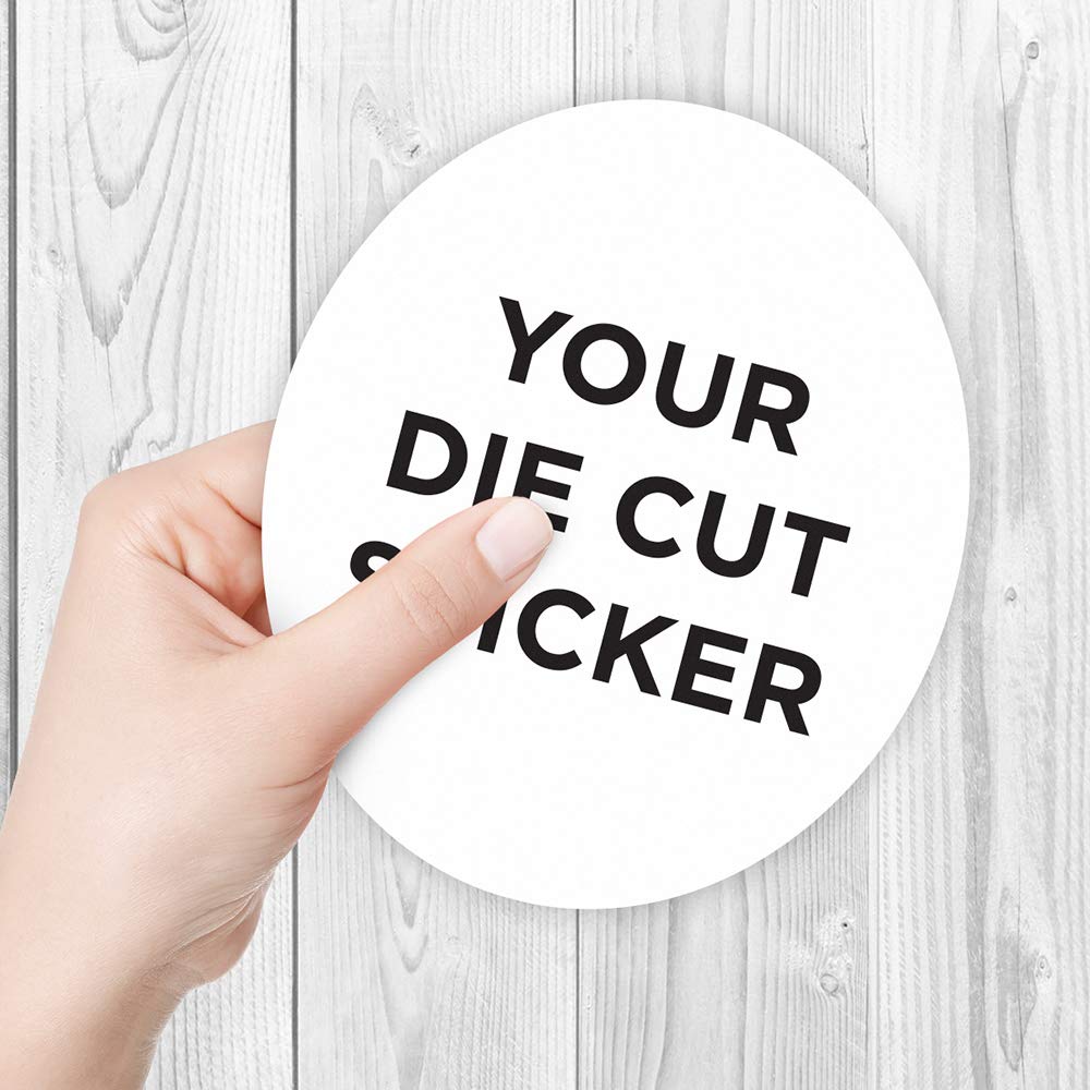 250 Custom Oval Die Cut Stickers 6