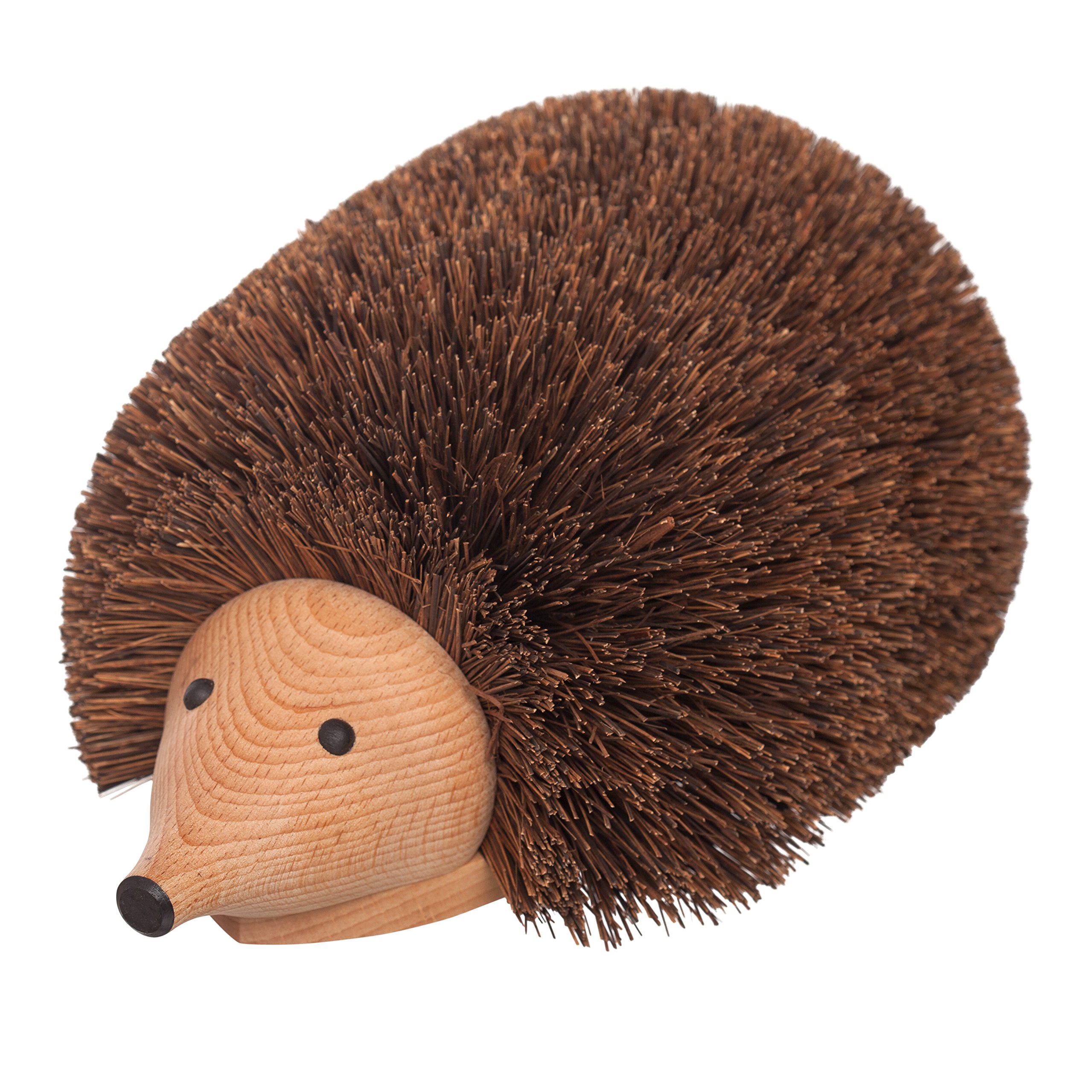 Premium Hedgehog Shoe Brush & Boot Scraper - 11.75