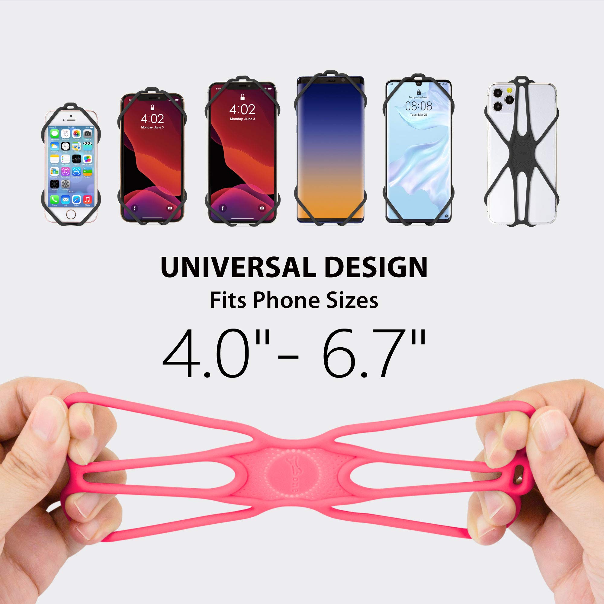 Adjustable Silicone Phone Lanyard - Universal Neck Strap Holder for iPhone, Samsung & Most Smartphones - Secure Hands-Free Carrying for Work, Travel & Outdoor Activities