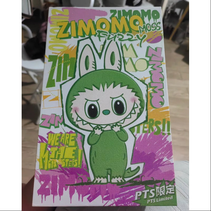 Labubu The Monsters Zimomo Fuzzy Moss Purple Collectible Figurine - 2024 PTS Limited Edition - Perfect for Pop Vinyl Displays, Anime Collections & Home Decor Gifts