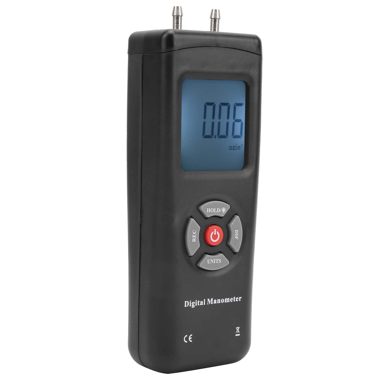 TL-101 Digital Air Pressure Meter - 11 Units Gas Pressure Tester for HVAC, Ventilation & AC Systems - Professional Metrology Calibration Tool for Industrial & Home Use