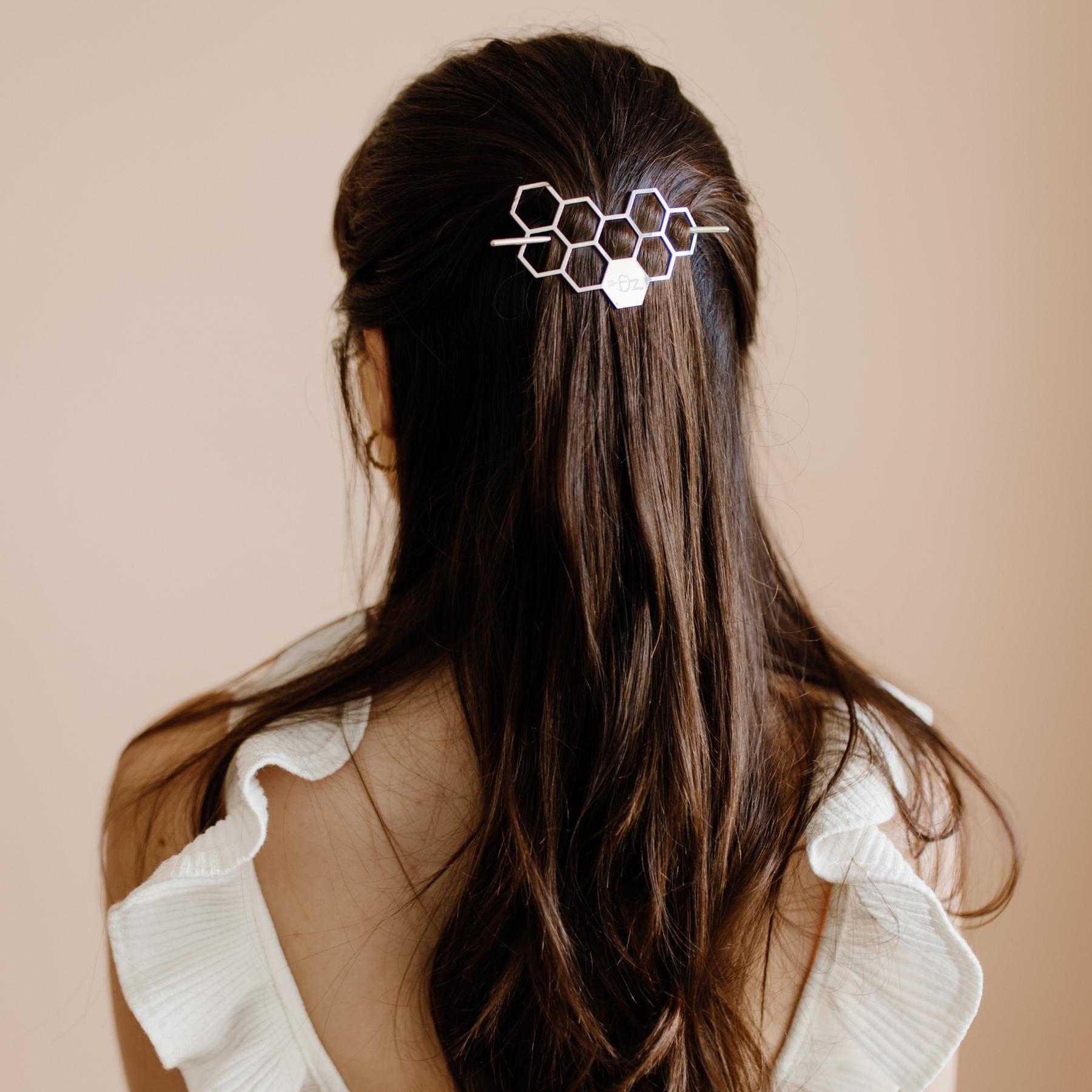 Silver Maya Hair Jewelry - Elegant Hair Accessories for Women, Perfect for Weddings, Parties & Special Occasions