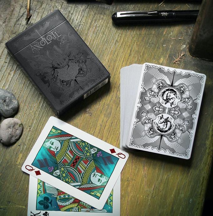 Premium Axolotl-Themed Playing Cards - Unique Collectible Card Deck for Game Nights, Magic Tricks & Gift Giving | Waterproof & Durable by Enigma Cards