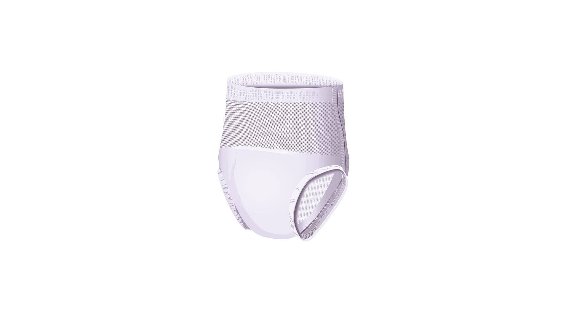 Cardinal Health UWFSM20 Women's Protective Underwear - 20 Pack | Incontinence Briefs for Women | Comfortable & Absorbent for Day & Night Use | Ideal for Home Care, Travel & Post-Surgery Recovery
