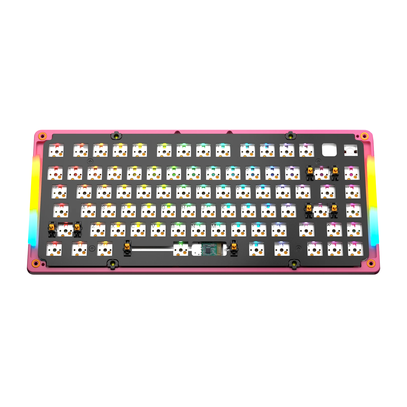 GMMK 3 75% Mechanical Keyboard - Limited Edition Metal Flamingo Pink Bottom Case | Compact Gaming & Office Keyboard for PC, Mac | Perfect for Typing, Programming & Esports