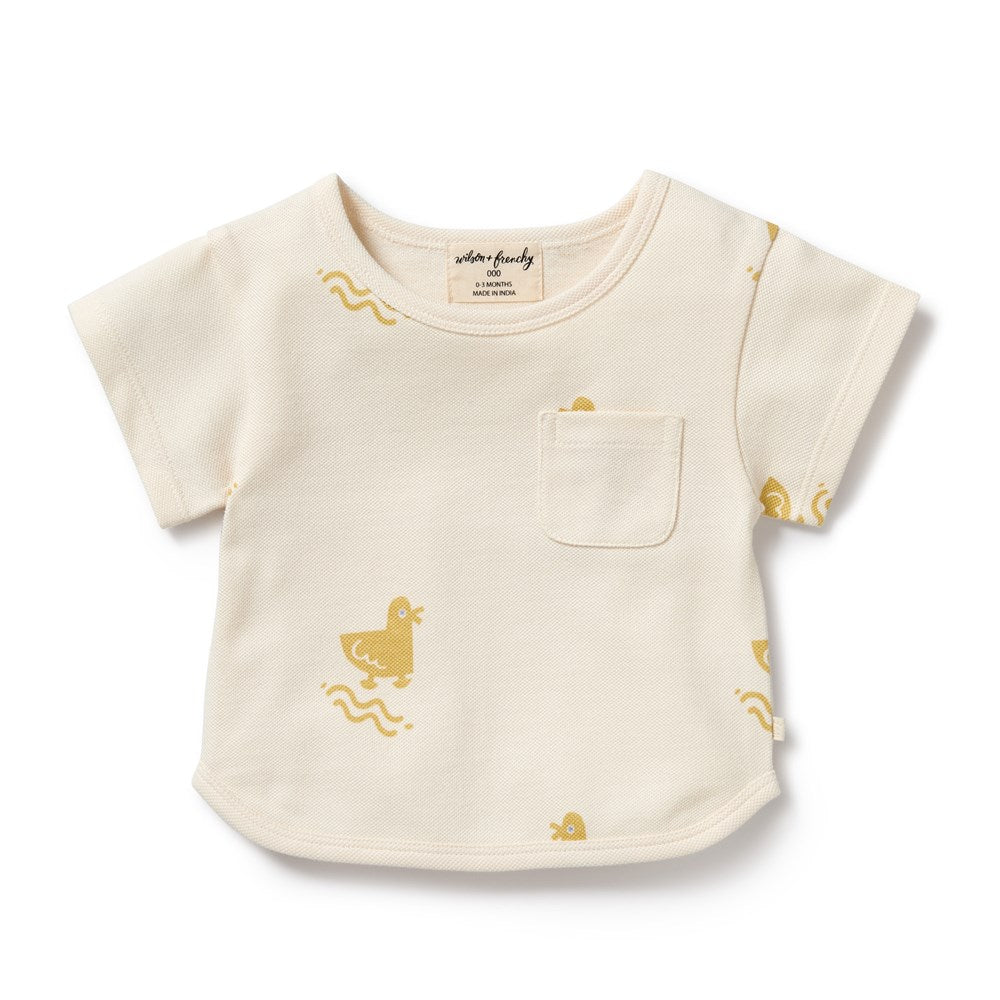 Organic Duck Print T-Shirt for Men & Women - Soft Cotton Eco-Friendly Tee - Perfect for Casual Wear, Outdoor Activities, and Animal Lovers
