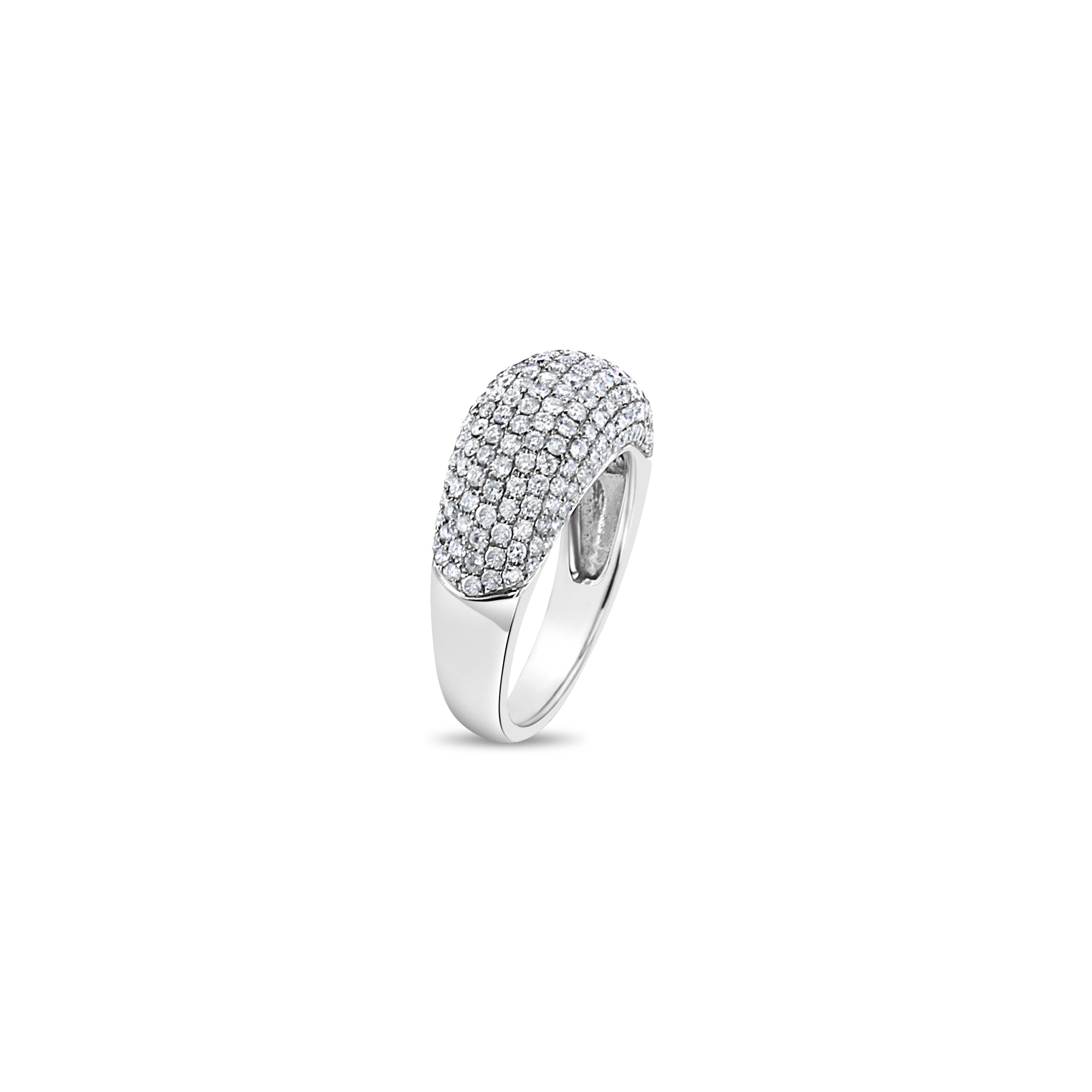 2 Carat Diamond Pave Wedding Band Ring for Women - 18k White Gold Engagement Ring, Anniversary Gift for Her - Perfect for Bridal, Proposals & Special Occasions