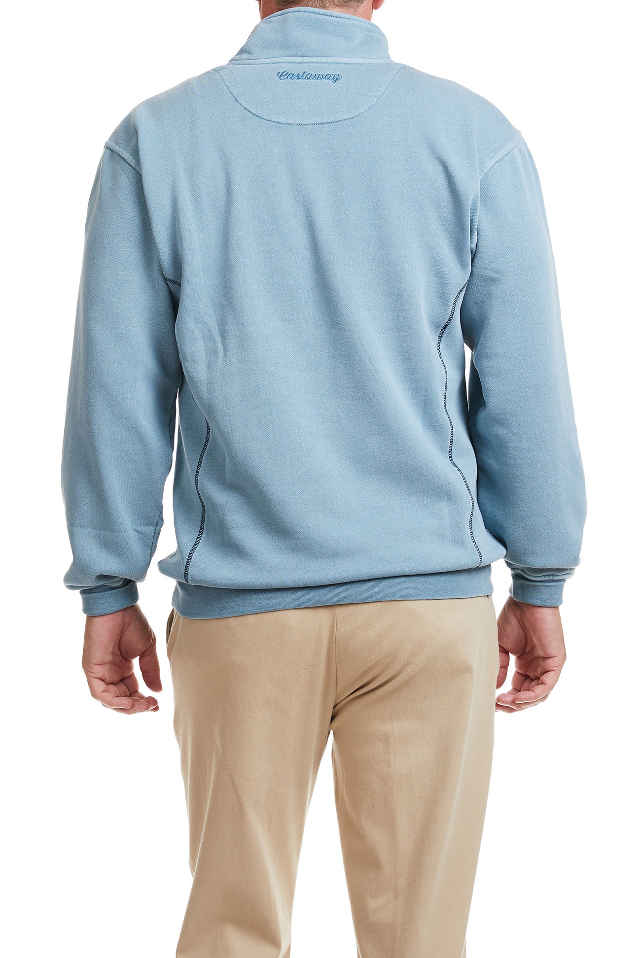 Breakwater Quarter Zip Fleece Pullover - Men's Slate Gray Lightweight Jacket for Outdoor Hiking & Casual Wear