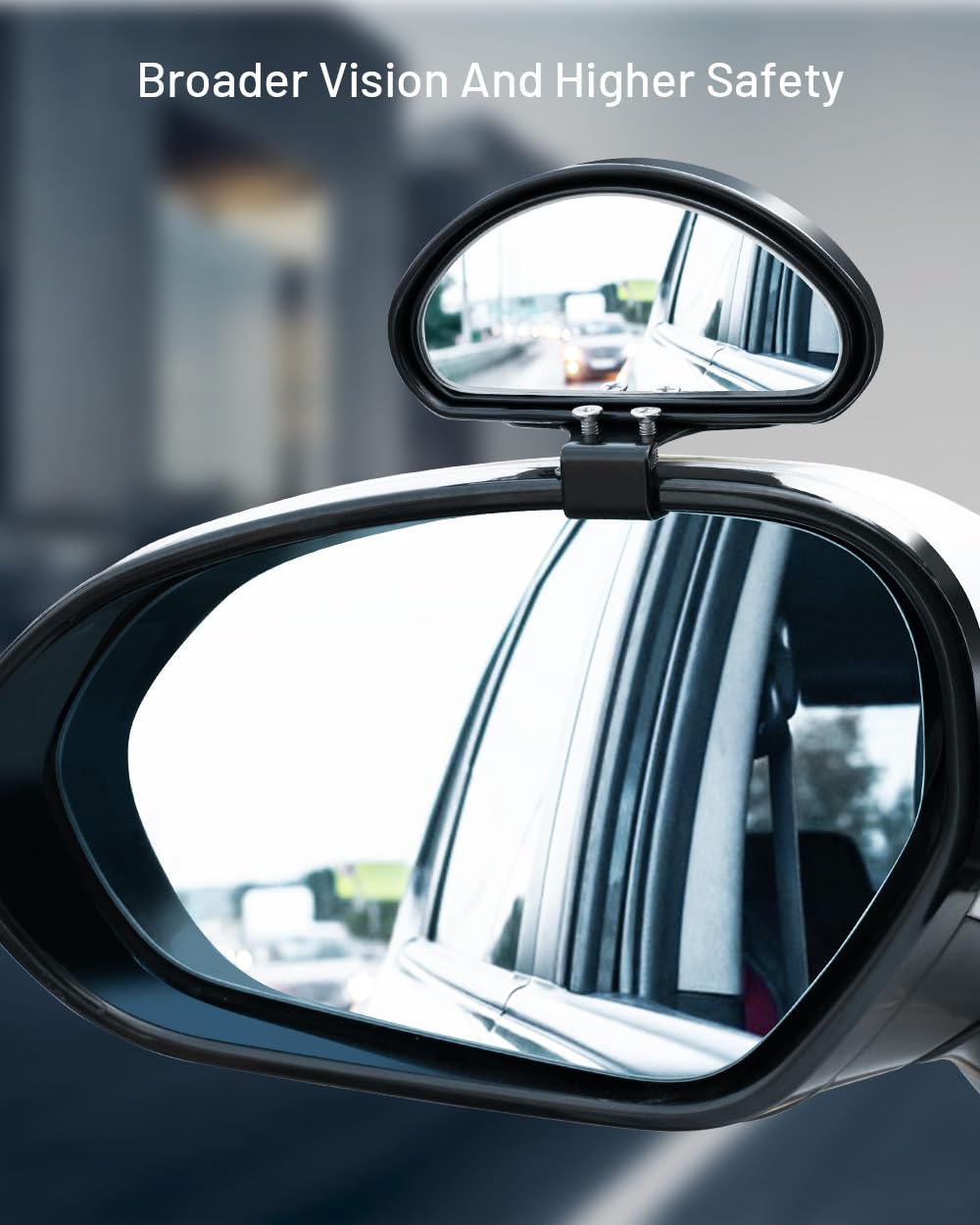Universal Blind Spot Mirrors for Cars - Adjustable Wide Angle Rearview Mirror with Screw Fixation | Enhanced Driving Safety for Parking & Lane Changes