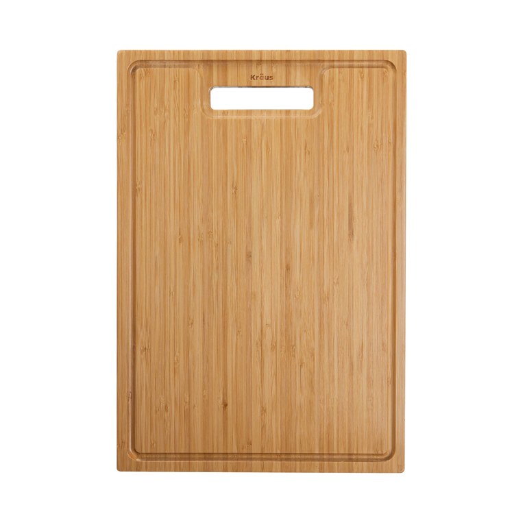 17.5 x 12 Inch Eco-Friendly Bamboo Cutting Board - Heavy Duty Kitchen Chopping Board for Meat, Vegetables & Fruits - Perfect for Countertop, Sink & Food Prep Station