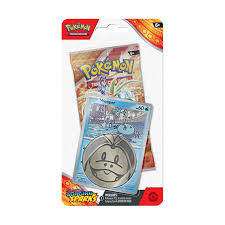 Pokemon Scarlet & Violet Surging Sparks Checklane Blister Pack - Exclusive Trading Card Game Booster for Collectors & Battles - Perfect for TCG Tournaments, Gifts & Pokemon Card Collections