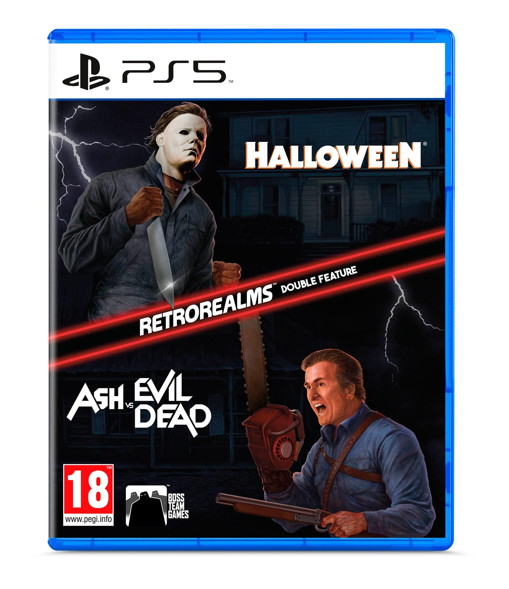 Retro Realms Halloween & Ash vs Evil Dead Game for PS5 - Horror Survival Action Adventure for Gamers & Collectors
