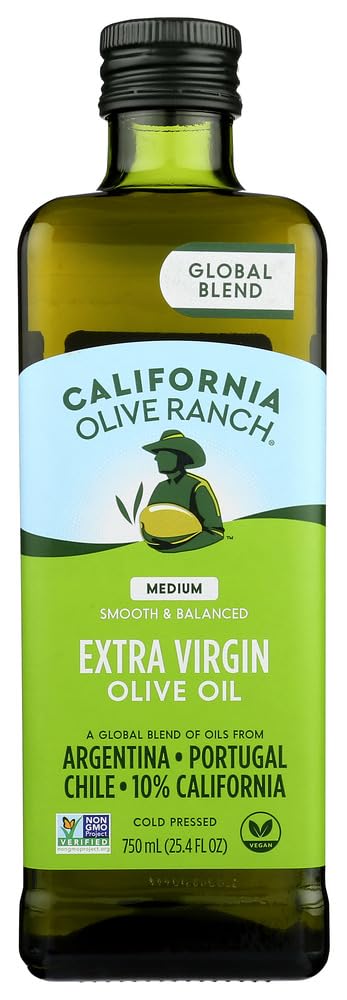 California Olive Ranch Everyday Extra Virgin Olive Oil - 25.4 oz (Pack of 3) | Premium Cold-Pressed Olive Oil for Cooking, Salad Dressing & Healthy Recipes | Perfect for Mediterranean Diet & Home Chefs
