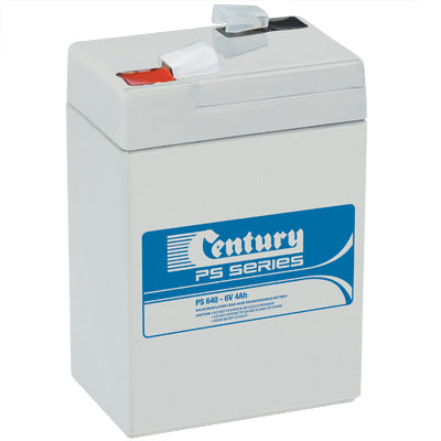 Century 6V 4.0Ah Sealed Lead Acid (SLA) Rechargeable Battery - Power Backup for Security Systems, Emergency Lights & Mobility Scooters