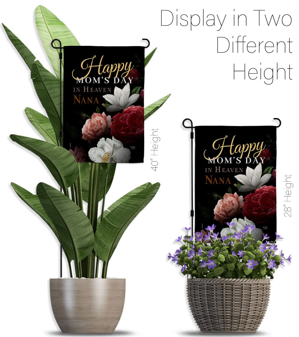 Heavenly Nana Garden Flag Set - Double-Sided Flower Decor for Mother's Day & Home Yard