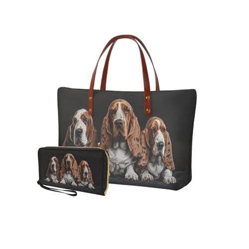 Basset Hound-black and Brown