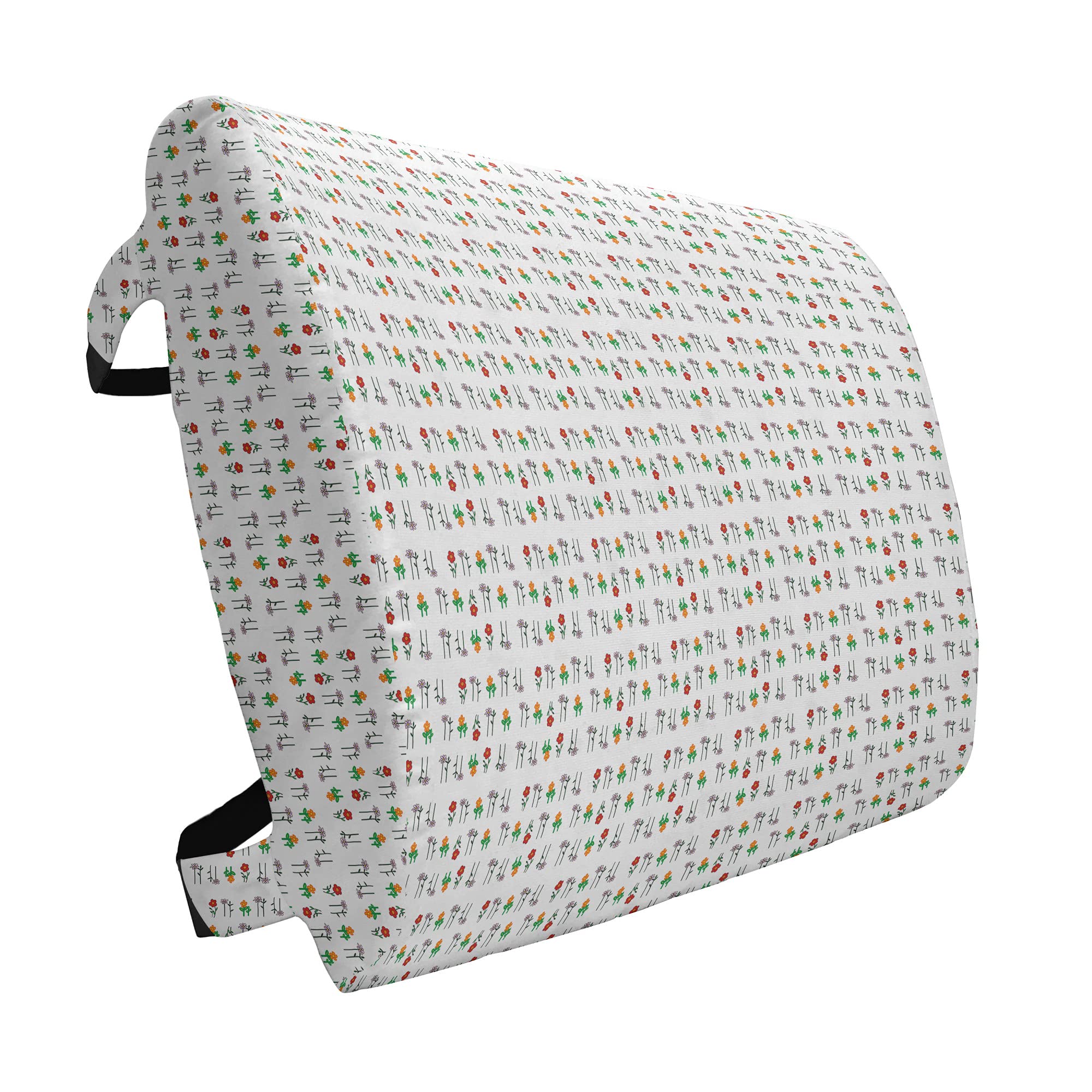 Ambesonne Garden Art Lumbar Support Pillow - Blossoming Daisy Field Spring Nature Design - High Density Foam for Office Chair & Car Seat - 14