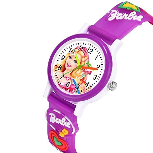 Barbie Love Series Analog Watch for Girls - White Dial, Pink Strap, Birthday Gift for Kids & Party Favors | Perfect for School, Playtime & Special Occasions