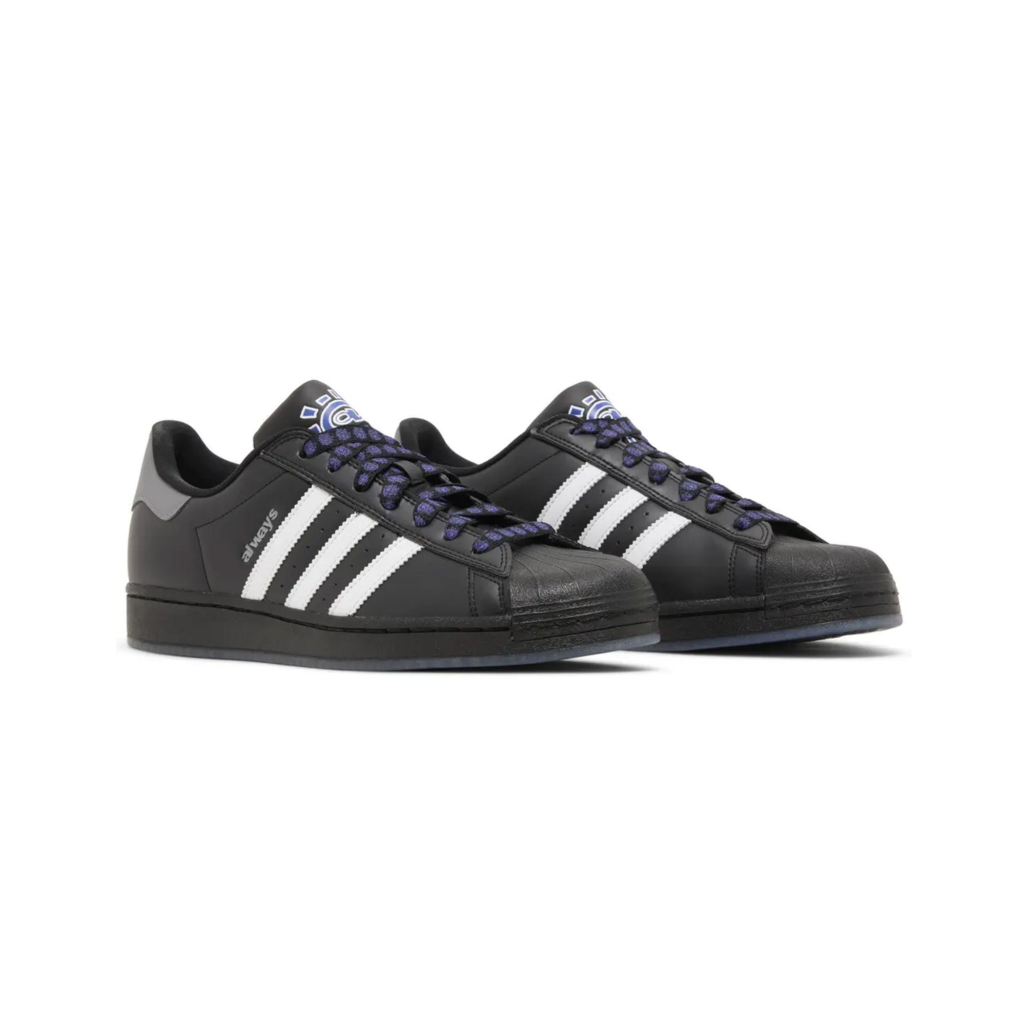Adidas Superstar ADV 'Always Core Black' Sneakers 2024 - Classic Black & White Shoes for Men & Women - Perfect for Casual Wear, Street Style & Everyday Comfort