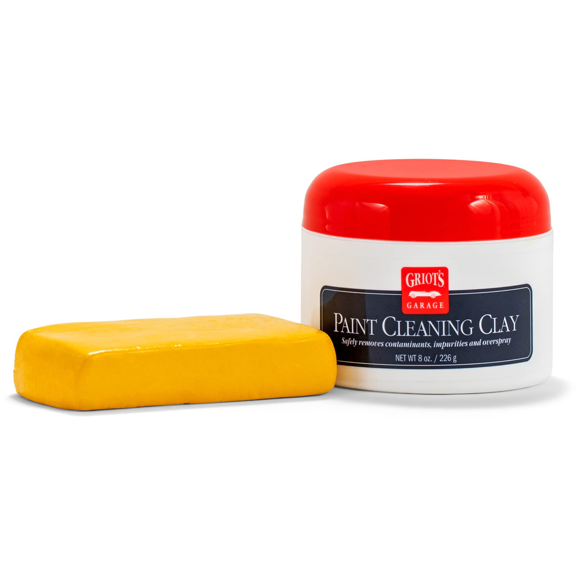 Griot's Garage 11153 Premium Detailing Clay Bar - 8oz Paint Cleaning Clay for Car Detailing & Paint Correction - Perfect for Removing Contaminants, Overspray & Road Grime