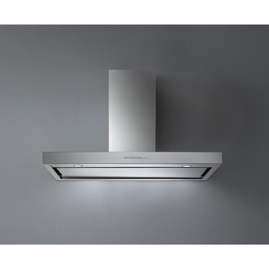 Falmec 36-Inch Stainless Steel Island Range Hood - 500 CFM Powerful Ventilation for Kitchen, FNPLS36I5SS R - Perfect for Open Concept Homes & Modern Kitchens