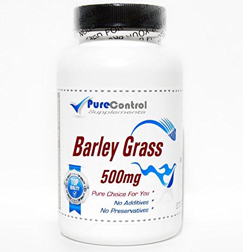 PureControl Supplements Barley Grass 500mg - 200 Capsules | Organic Superfood Supplement for Detox & Energy Boost | Perfect for Daily Wellness & Immune Support