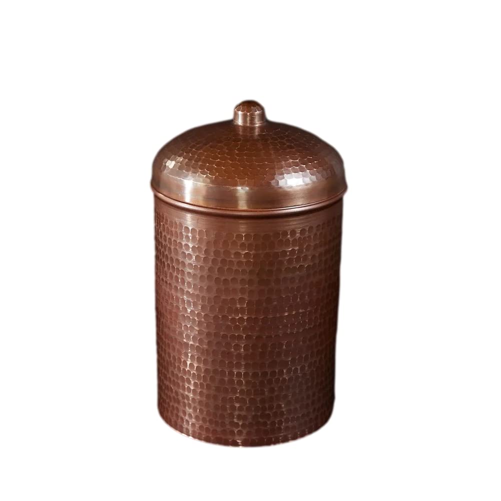 Premium Sertodo Copper Compost Bin for Kitchen | Heavy-Duty Hand-Hammered 100% Pure Copper | Eco-Friendly Waste Container with Peacock Patina Finish (2 Quart) | Perfect for Organic Waste Collection, Countertop Composting & Sustainable Living