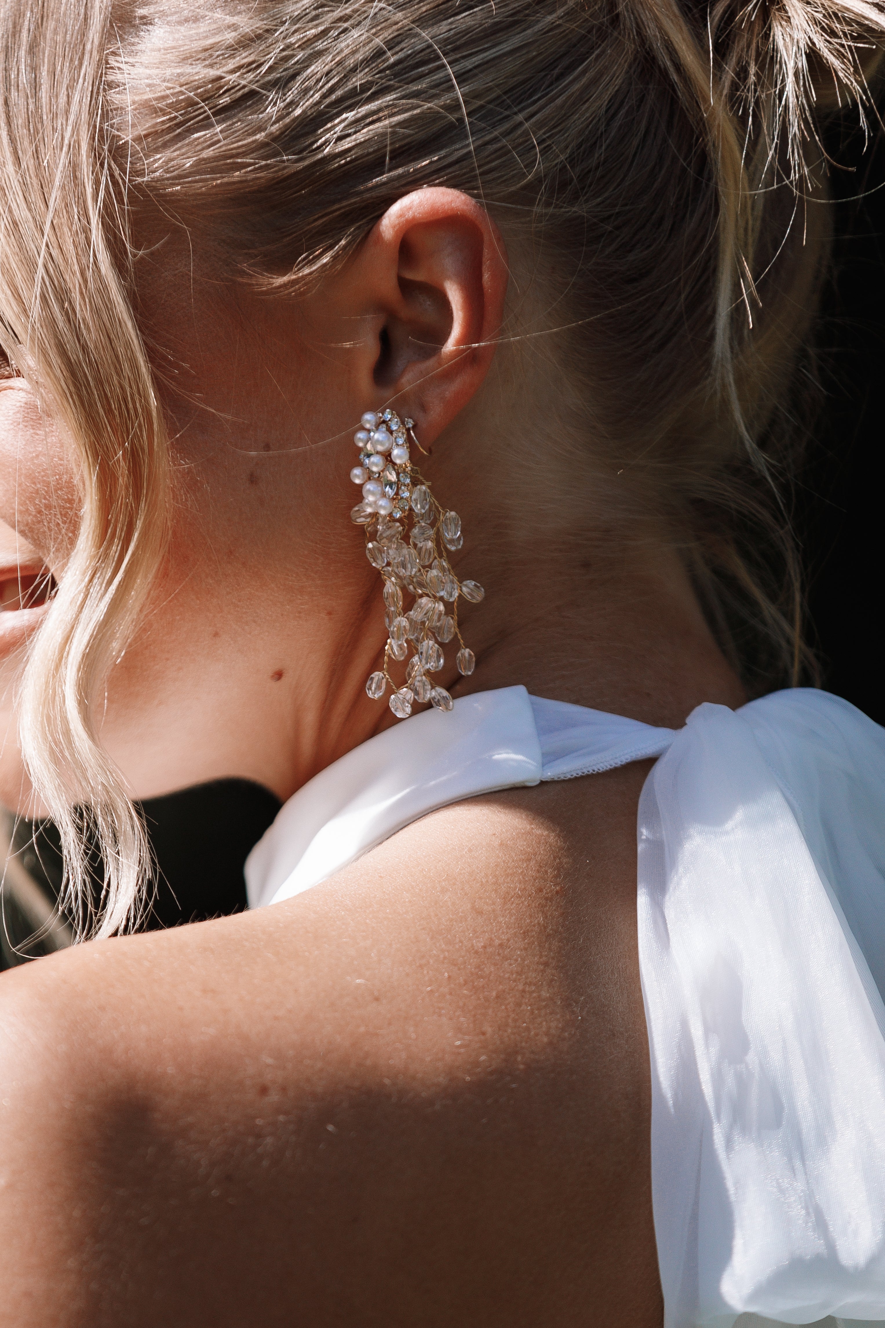 Annalise Pearl Earrings 14K Gold - Elegant Dainty Stud Earrings for Women, Perfect for Weddings, Parties & Everyday Wear
