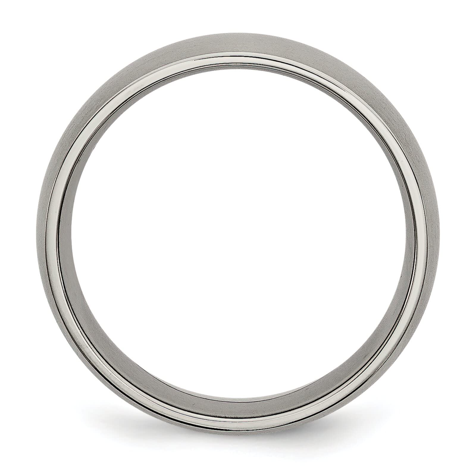 7mm Brushed Titanium Men's Wedding Ring Band - Size 10 - Durable & Comfortable for Everyday Wear, Anniversary Gifts & Special Occasions