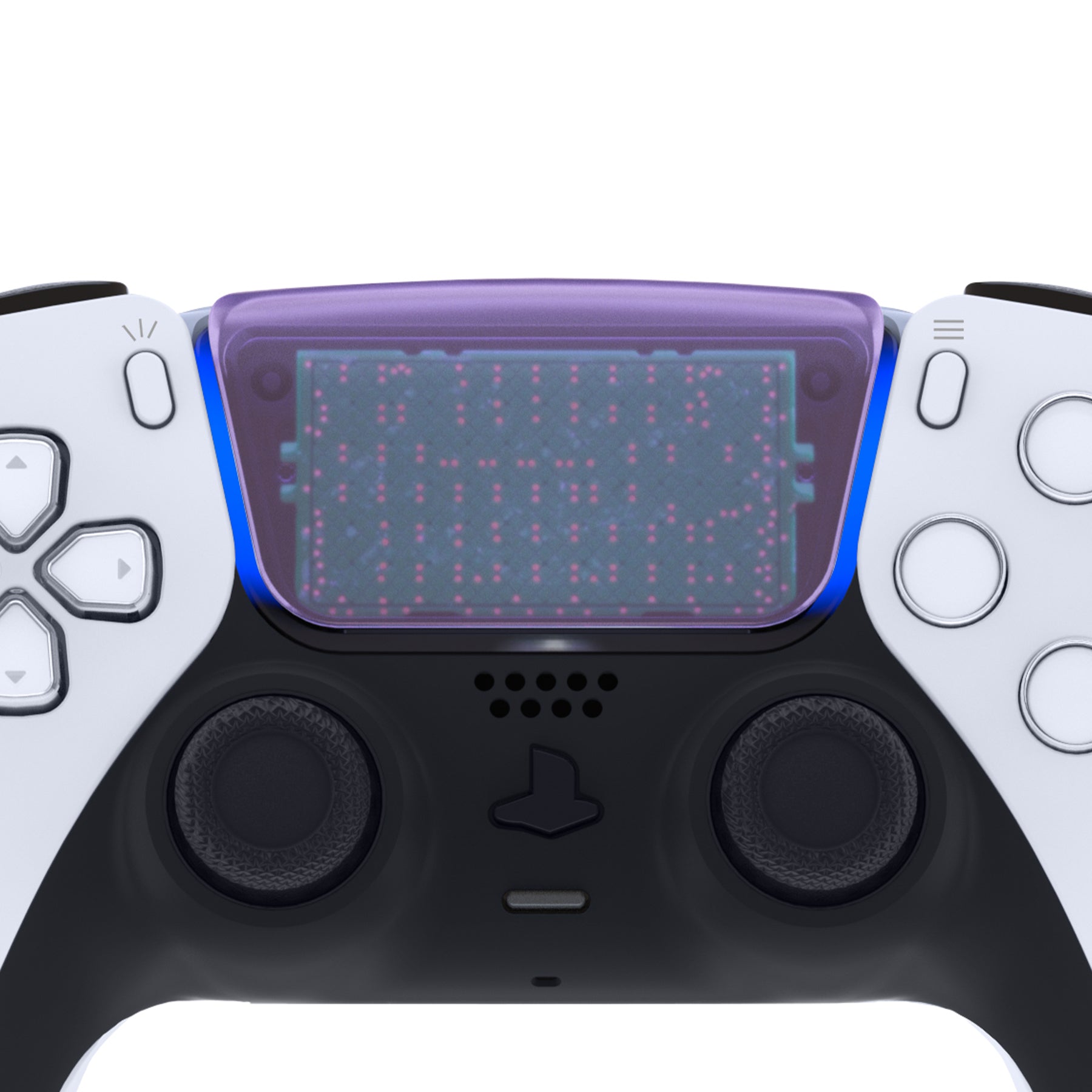 eXtremeRate Clear Atomic Purple Replacement Touchpad Cover for PS5 Controller BDM-010/020/030/040/050 - Custom Touch Pad Compatible with DualSense (Controller Not Included) - Perfect for Gaming, Customization & PS5 Accessories Collection