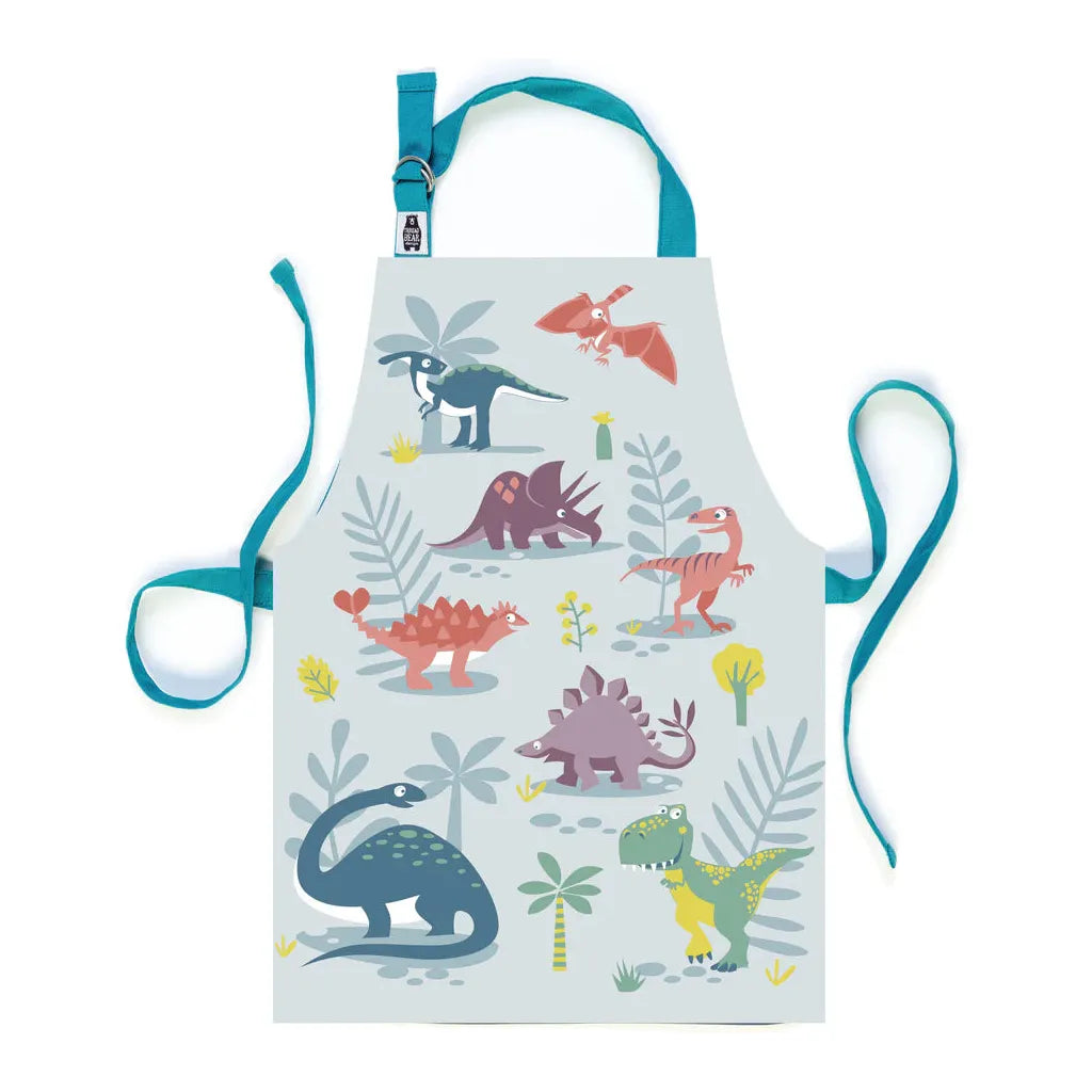 Dinosaur Friends Apron - Cute Dinosaur Print Kitchen Apron for Cooking, Baking & Grilling - Perfect for Kids & Adults