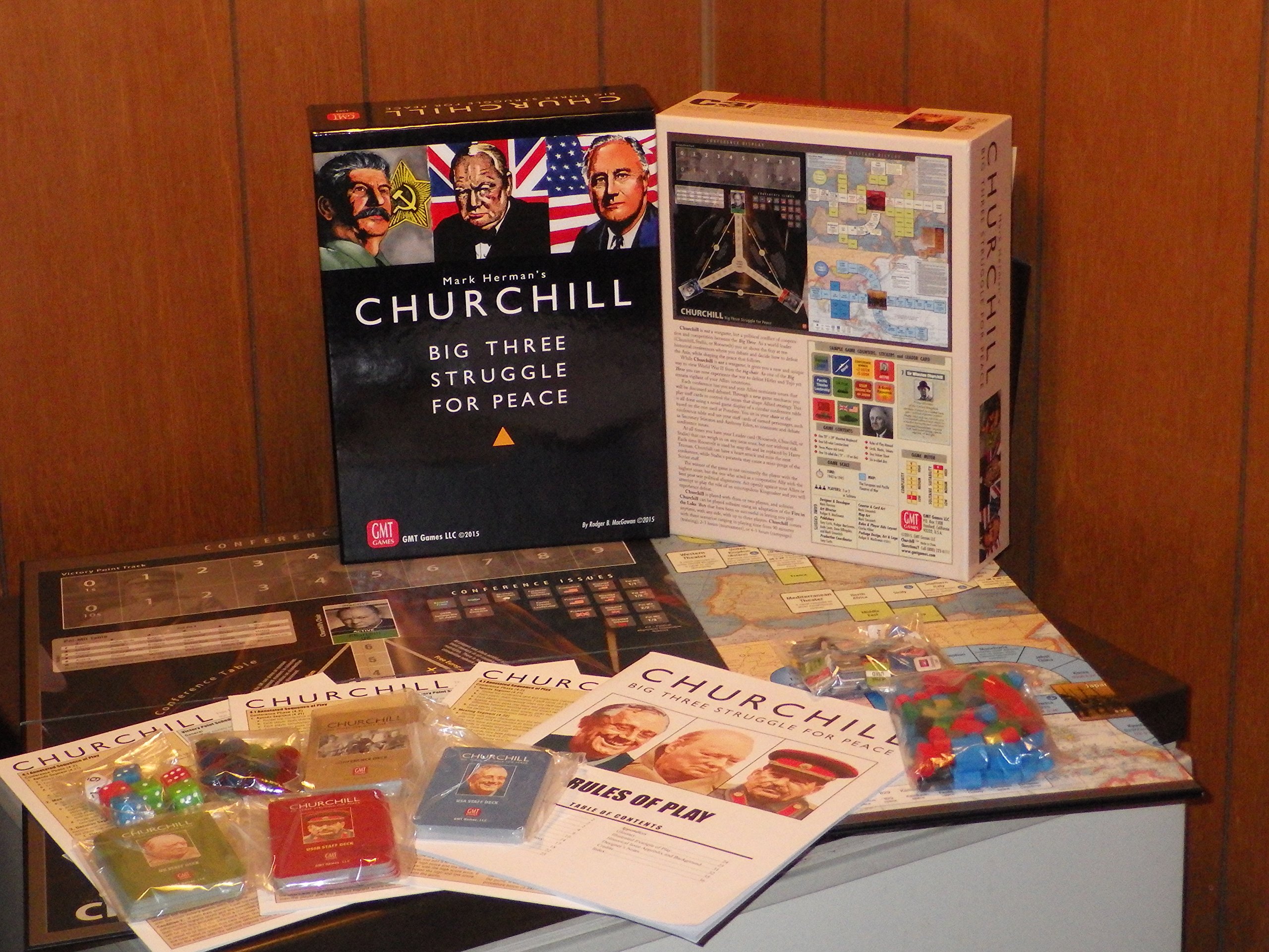 GMT Games Churchill WWII Strategy Board Game - Historical War Simulation for Adults & Teens - Perfect for Game Nights & History Enthusiasts