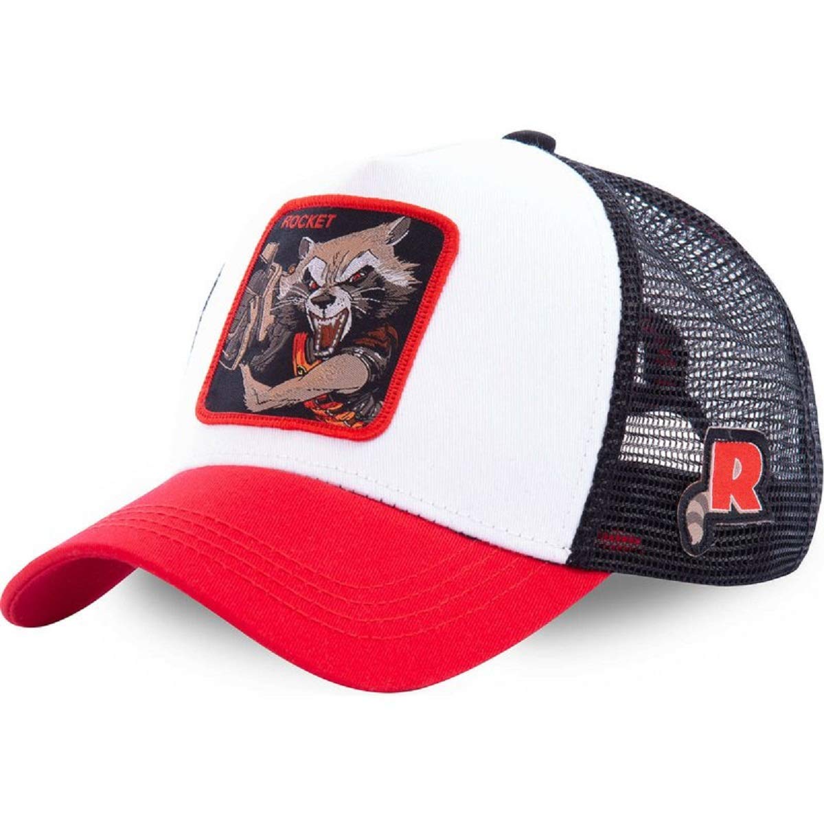 Unisex Iron Man Hulk Style Trucker Cap - Adjustable Snapback Mesh Back Baseball Hat for Men, Women & Kids - Perfect for Outdoor Sports, Casual Wear & Cosplay