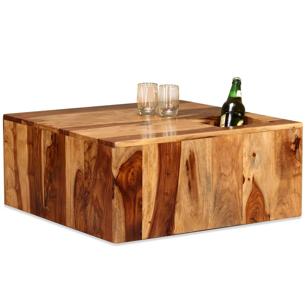 Solid Sheesham Wood Coffee Table 27.6