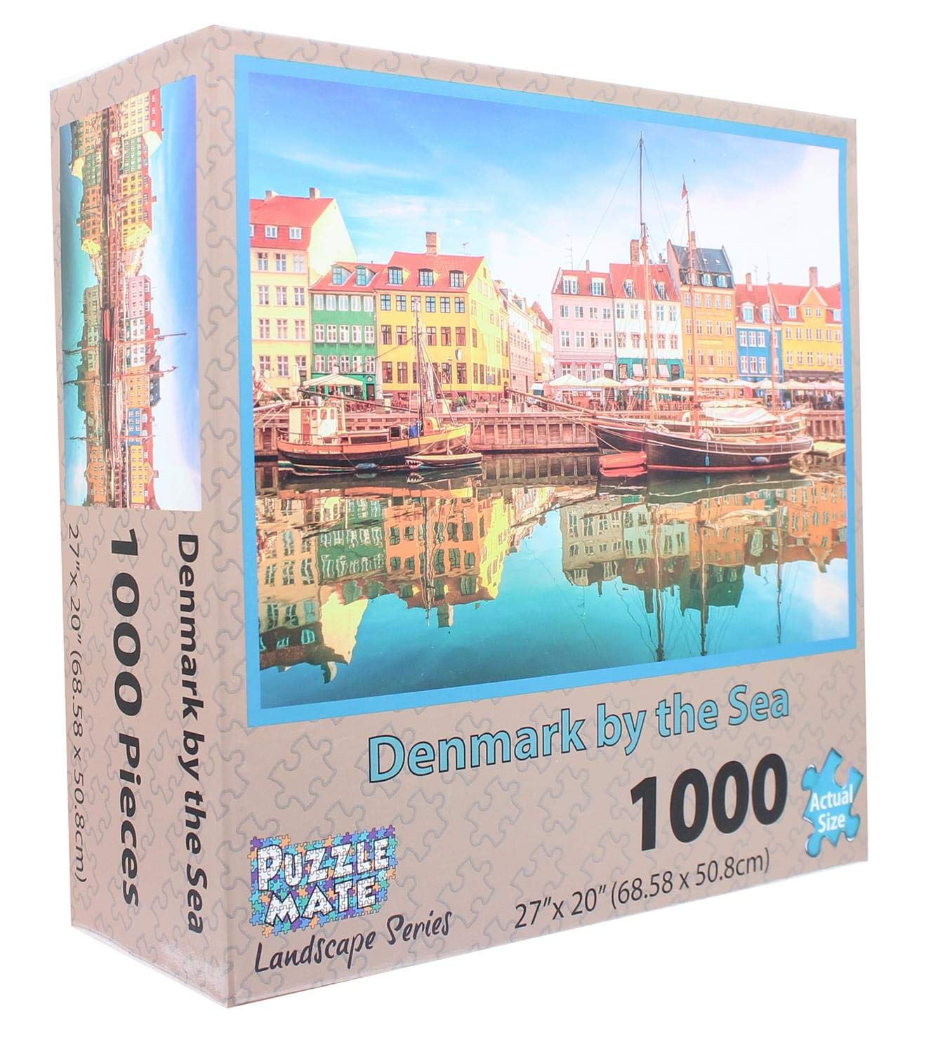 Denmark By The Sea 1000 Piece Jigsaw Puzzle for Adults - Challenging Scenic Landscape Puzzle Game - Perfect for Family Game Night & Relaxation Therapy