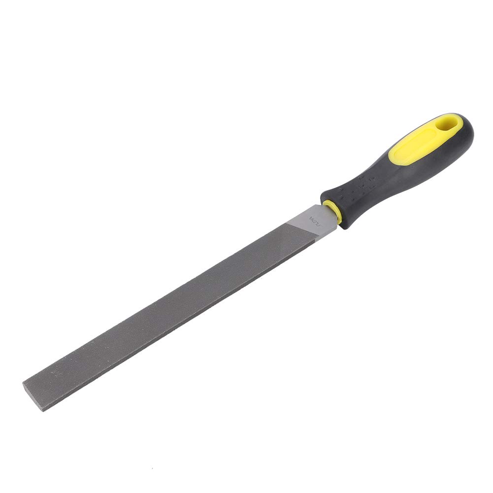 8-Inch Middle Tooth Flat File with Handle - Durable, Comfortable & Efficient Steel Mill File for Sharpening, Coarse Cut & DIY Projects | Special Tooth Design for Factories & Workshops | Perfect for Metalworking, Woodworking & Home Repairs