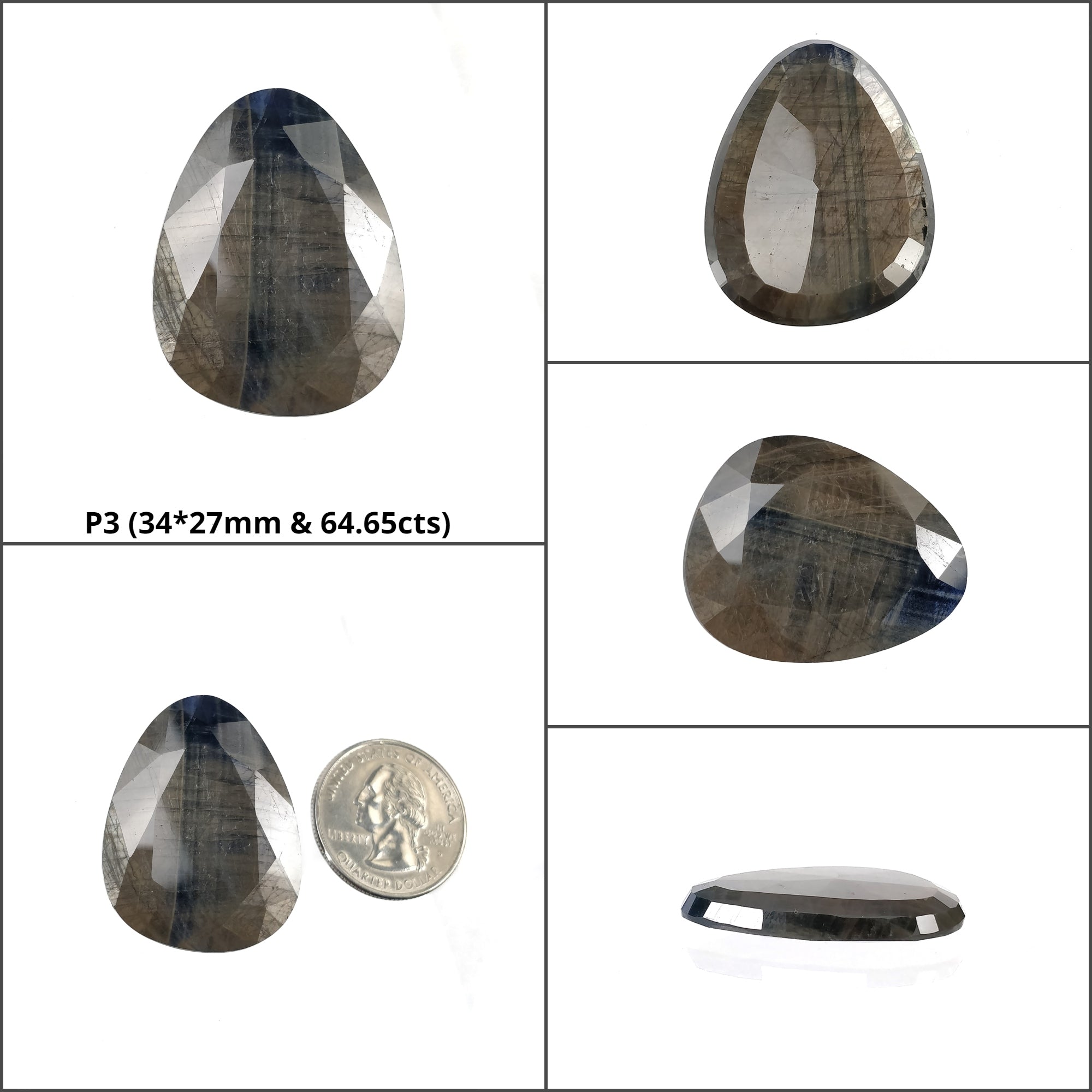 Natural Untreated Golden Brown Chocolate Blue Sheen Sapphire Gemstone - Normal Cut, Uneven Shape for Jewelry Making, Engagement Rings & Unique Gifts