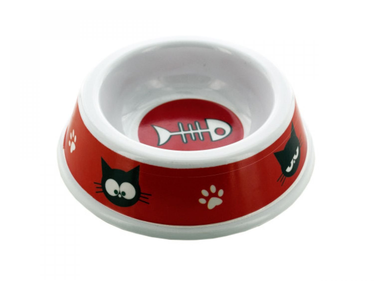 StarSun Depot Cat Print Pet Dish Set of 24 - Durable Ceramic Cat Bowls for Food & Water | Perfect for Multi-Cat Households, Pet Cafes & Veterinary Clinics